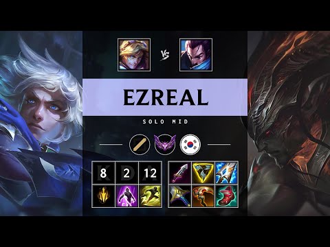 Ezreal Mid vs Yasuo - KR Master Patch 25.S1.2