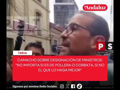 CAMACHO RESPONDE A MINEROS QUE RECHAZAN A "CORBATUDOS"  EN EL MINISTERIO DE MINERÍA 