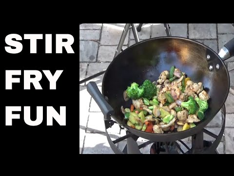 STIR FRY IN A CAST IRON WOK