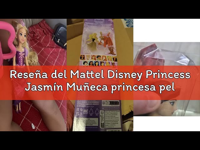 Vídeo relacionado con Mattel Disney Princess Jasmín Muñeca princesa película Aladdin, juguete +3 años (HLW12)
