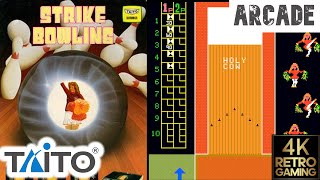 Strike Bowling Arcade ( Taito 1982 ) 4k Gameplay