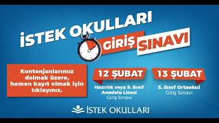 İSTEK Okulları Giriş Sınavı | 12-13 Şubat 2022