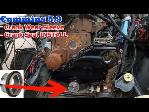 Crank Sleeve & Seal INSTALL | Ram 2500 5.9 Cummins | PART 3/4
