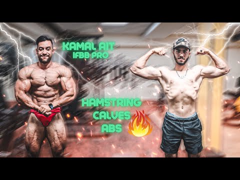 F GYM M3a KAMAL AIT IFBB PRO  - الطريقة الصحيحة باش تخدم عضلات الأرجل 💪🏻