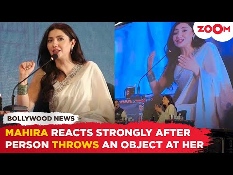 WHAT! Mahira Khan's SHOCKING reaction after person throws an object at her on stage