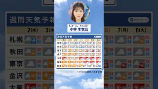 【週間天気】今週の天気は?#通勤タイパ #今週の天気