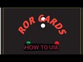 ROR CARDS LIGHTS