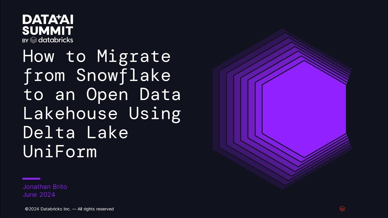 How to Migrate from Snowflake to an Open Data Lakehouse Using Delta Lake UniForm