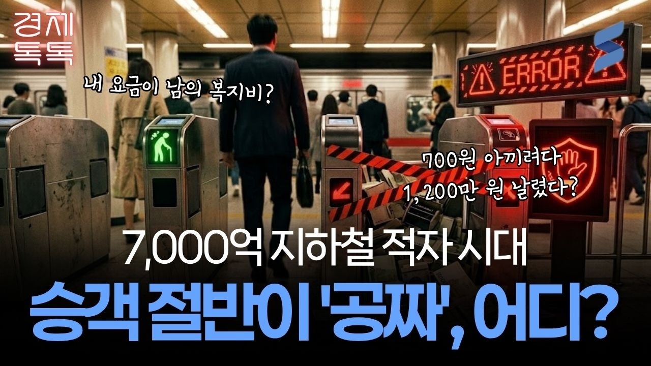 승객 2명 중 1명이 '공짜'? 지하철 무임승차의 무서운 나비효과