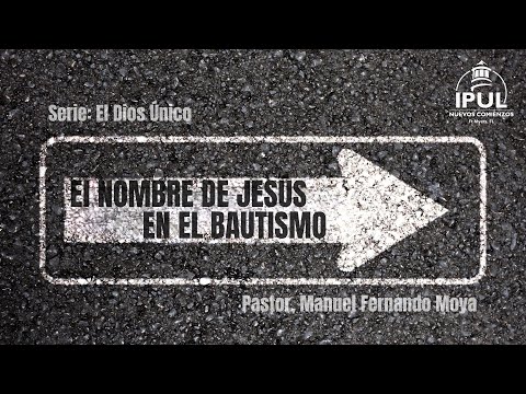 El Nombre De Jesus En El Bautismo
