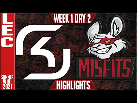 SK vs MSF Highlights | LEC Summer 2021 W1D2 | SK Gaming vs Misfits Gaming