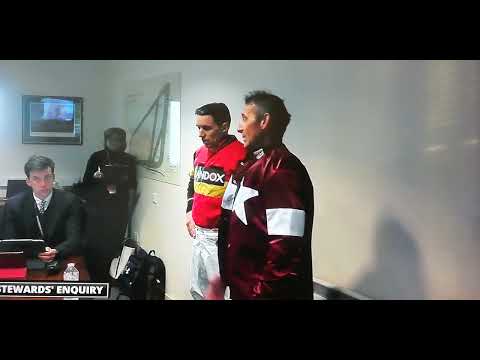 The Stewards Room  14 20 Aintree Jockeys P J Brennan on Knight Salute and D N Russell Pied Piper