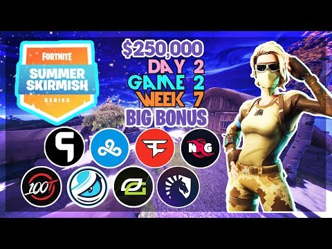 $250,000 🥊Big Bonus Summer Skirmish🥊 Week 7 Day 2/Game 2 (Fortnite)