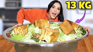 صنعت أكبر سلطة سيزر في العالم !! ???? الحجم خرافي .. ????