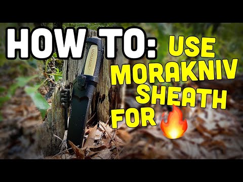 How to: Use MoraKniv Sheath To Start a Fire