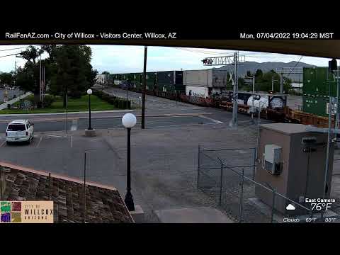 RailFanAZ - Willcox City Hall/Visitors Center, Willcox, AZ | UP Lordsburg Sub, MP 1074 - East