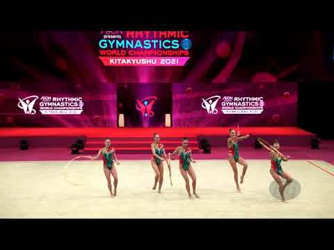 Belarus (BLR) - 2021 Rhythmic Worlds, Kitakyushu (JPN) - Qualifications 3 Hoops + 2 Pairs Of Clubs