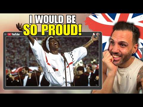 *INCREDIBLE* British Guy Reacts to Whitney Houston National Anthem (Star Spangled Banner)