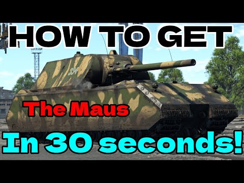 How to unlock the MAUS in under 30 SECONDS | War Thunder