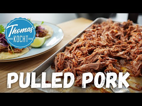 Saftiges Pulled Pork im Backofen - ohne Grill oder Smoker - mit Coleslaw