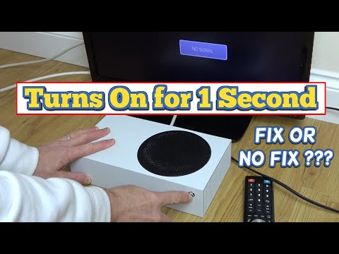 Can I FIX my 1st XBOX SERIES S - ON then instant OFF