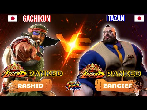 SF6 ▰ GACHIKUN (Rashid) vs ITAZAN (Zangief) ▰ High Level Gameplay
