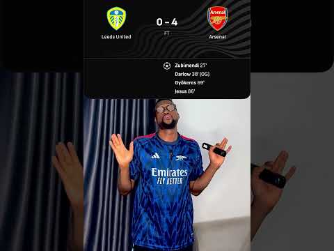 LEEDS UNITED 0-4 ARSENAL. THE GUNNERS ARE BACK TO WINNING WAYS IN GRAND STYLE