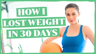 HOW I LOST WEIGHT IN 30 DAYS (MY FITNESS JOURNEY) | Bea Alonzo video