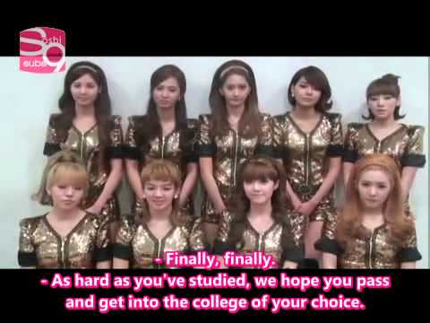 2011 Cheering Message For Exam Takers - SNSD [11.17.10] (en)