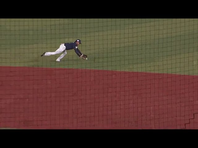 【4回裏】バファローズ・大城の俊敏さが際立つファインプレー!! 2018/4/17 M-Bs