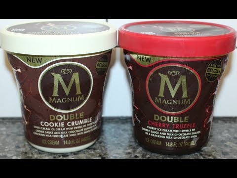 Magnum Double: Cookie Crumble & Cherry Truffle Ice Cream Review