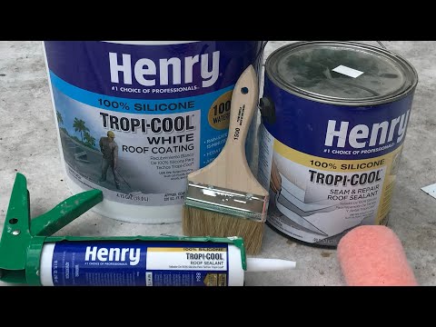 An affordable option to replacing an RV roof #rvmaintenance #rvroof #roofpaint #rvtips #tinyliving