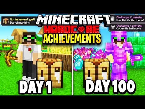 Stunning 100-Day Hardcore Minecraft Challenge: I Unlocked ALL Advancements. Mind-Blowing!