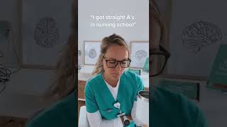 &quot;I got straight A&#39;s in nursing school...&quot; 😅 #shorts #nclex #nursingnotes #RN #bsn #finalsweek