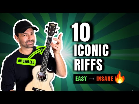 10 Iconic Riffs on Ukulele (EASY → INSANE 🌶️)