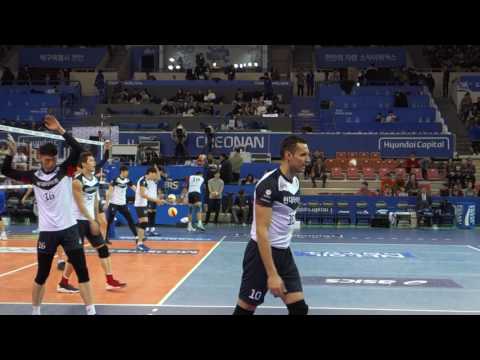 현대캐피탈 스카이워커스 skywalkers  삼성전 대니 Danijel Galic 웜업