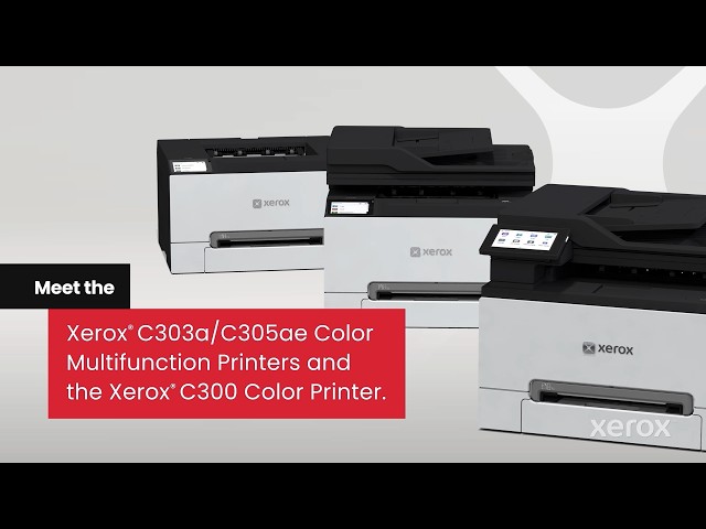 Impressora Laser Wi-Fi Xerox C300 Colorida com Impressão Duplex video