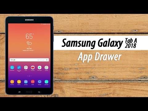 Samsung Galaxy Tab A (2018) How to Get the App Drawer