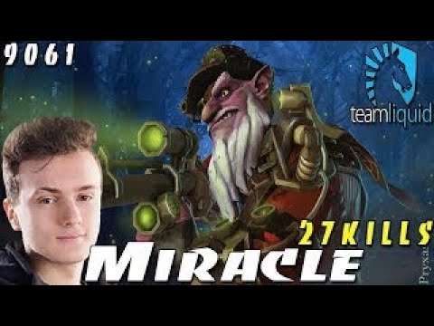 Liquid.Miracle- Sniper IS BACK 27 KILLS RAMPAGE | 9061 MMR Dota 2