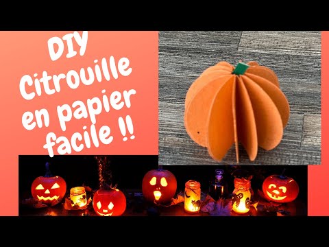 DIY Citrouille en papier facile