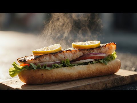 Turkish famous street food "Balık Ekmek" recipe (no talk) | village cooking