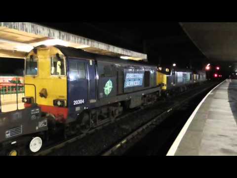 37059/37610 with 20304 dit, 6k73 Sellafield - Crewe flasks, 7th January 2016
