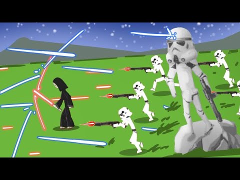 Stick War Legacy but a STAR WARS Mod!  Sith vs Jedi and Storm Trooper Invasion!