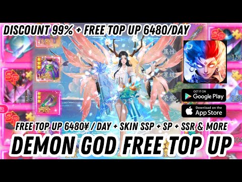 Demon God Private Server - Free Top up Daily 6480¥ + Skin SP , SSR + VIP & SVIP + Discount 99%