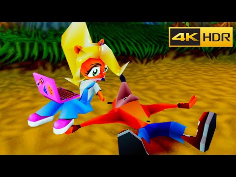 Crash Bandicoot 2: Cortex Strikes Back in 4K HDR - Gameplay - The adventure in high definition