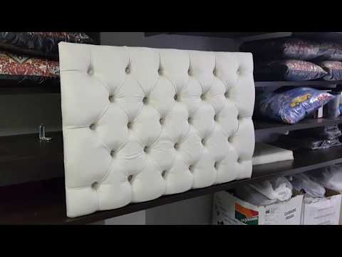 Cabeceira Painel Roma Estofada Cama Box Solteiro Suede Areia