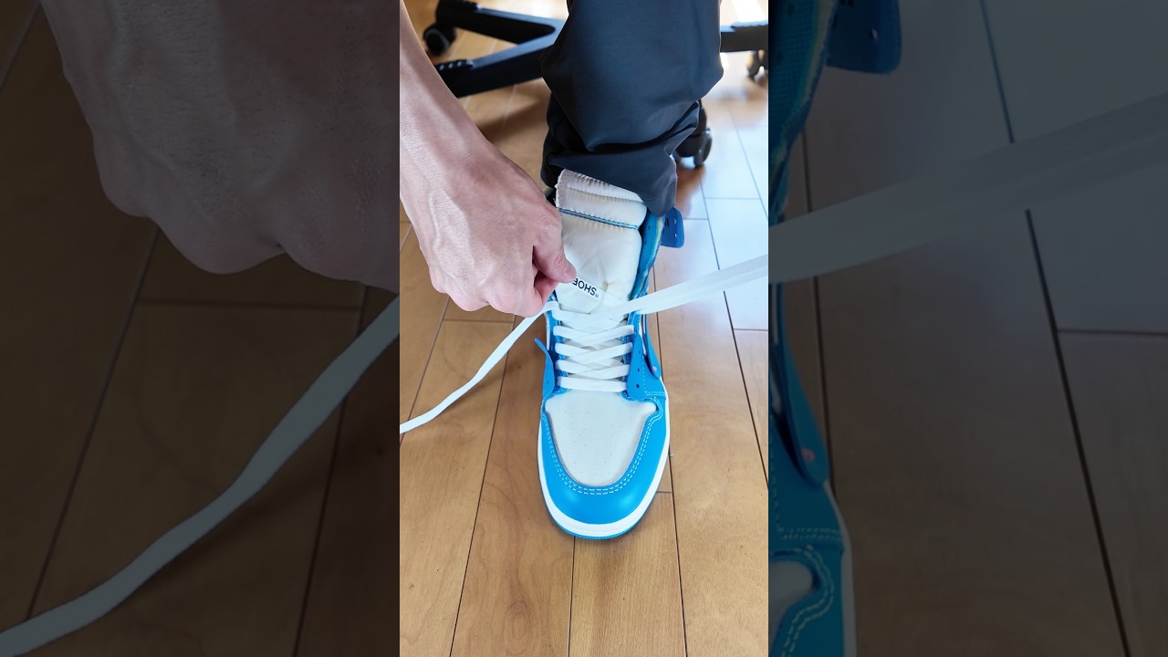 How To Lace Jordan 1s👟🔥#shorts #sneakers #asmr