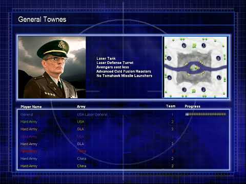 Command & Conquer Generals: Zero Hour: 1 vs. 7 - USA Laser vs. 7 Hard China Tank]