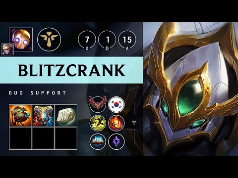 Blitzcrank Support vs Seraphine - KR Grandmaster Patch 25.11