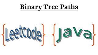 YouTube video 'Leetcode Question 257 "Binary Tree Paths" in Java'